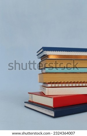 books and stack of education concept