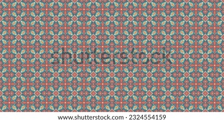 Abstract geometric pattern, Seamless background, Colorful ornament
