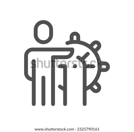 Business people related icon outline and linear symbol.
