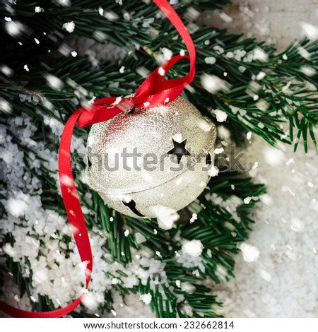Jingle bell on Christmas tree