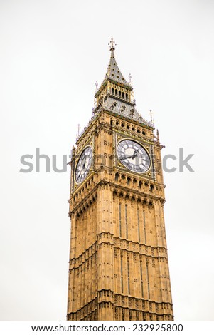 Big Ben in Westminster, London