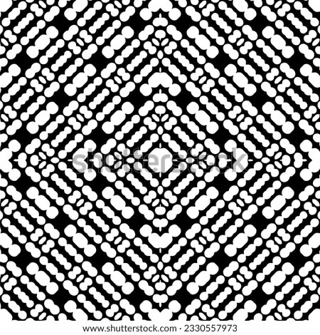 Seamless repeating pattern.  Black and white pattern for web page, textures, card, poster, fabric, textile. Raster copy of vector file.