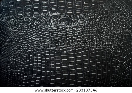 Black crocodile skin texture as a background