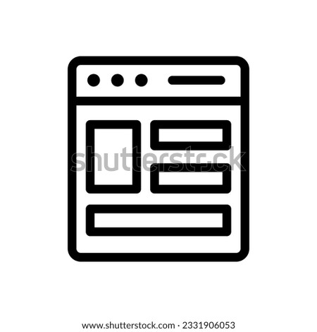 template line icon illustration vector graphic. Simple element illustration vector graphic, suitable for app, websites, and presentations isolated on white background