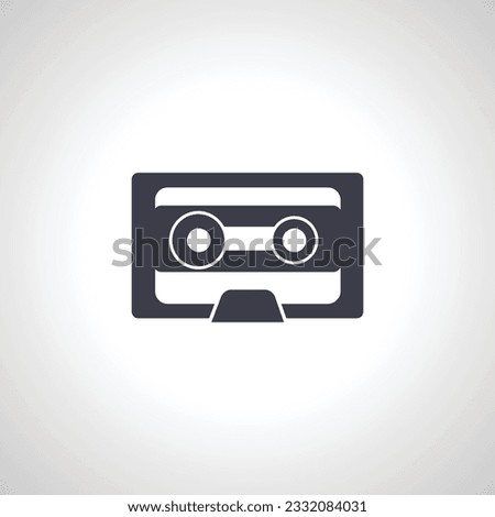 audio cassette tape icon. audio tape icon.