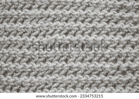 Knitted Texture. Organic Woven Texture. Jacquard Winter Background. Fiber Knitting Texture. Closeup Thread. Scandinavian Warm Decor. Weave Blanket Garment. Soft Knitting Texture.