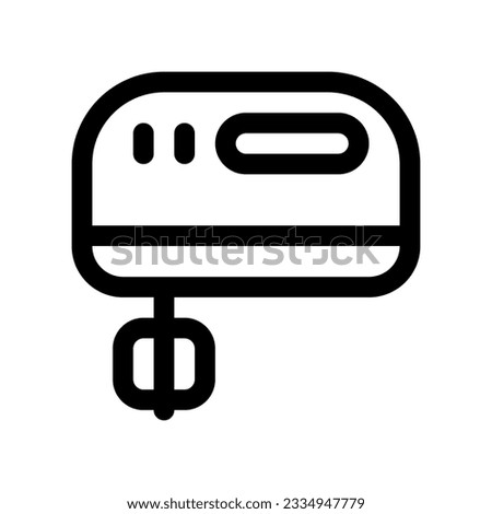 Editable hand mixer vector icon. Bakery, cooking, appliances, kitchenware, food. Part of a big icon set family. Perfect for web and app interfaces, presentations, infographics, etc