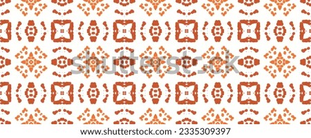 Watercolor Geometric Pattern. Red Decorative Design. Kaleidoscope. Orange Ceramic Tile. Artistic Psychedelic Geo. Geometric Print Seamless. Orange Swimwear Artwork. Surface Pattern.