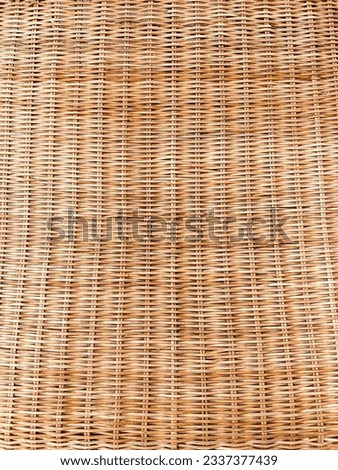 close-up wicker weave, bamboo background