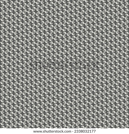 Textile material of wool or cotton woven in black and white. Retro mottled cloth. Upholstery fabric texture. Abstract vector.