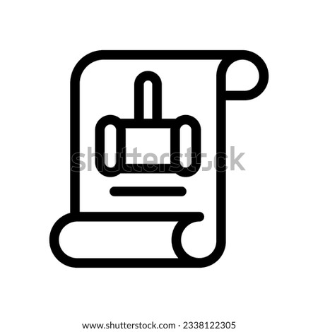 legal line icon illustration vector graphic. Simple element illustration vector graphic, suitable for app, websites, and presentations isolated on white background