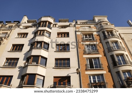 Modern residential building in Paris - France