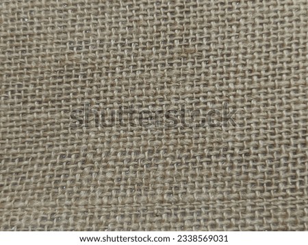 Brown Hemp Sackcloth Surface Texture