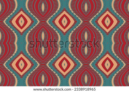 Motif Ikat Floral Paisley Embroidery Background. Ikat Print Geometric Ethnic Oriental Pattern traditional.aztec Style Abstract Vector illustration.design for Texture,fabric,clothing,wrapping,sarong.