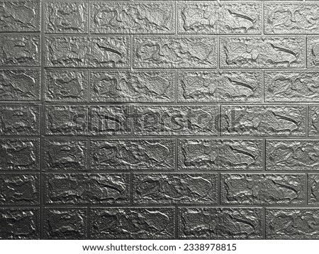 gray brick wall, wallpaper silver