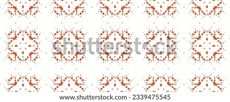 Watercolor Geometric Pattern. Orange Decorative Design. Blocks Pattern. Red Stain Tile. Bohemian Surface Pattern. Ink Paint Stroke Seamless. Orange Symmetry Artwork. Psychedelic Geo.