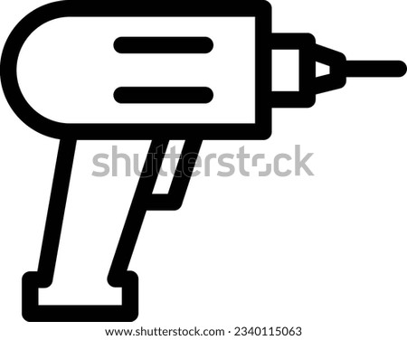 drill Vector illustration on a transparent background.Premium quality symmbols.Stroke vector icon for concept and graphic design. 
