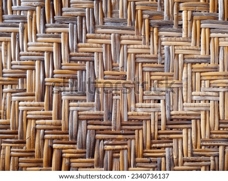 Indonesian traditional rattan weaving patterns are usually used in furniture, especially wooden chairs.