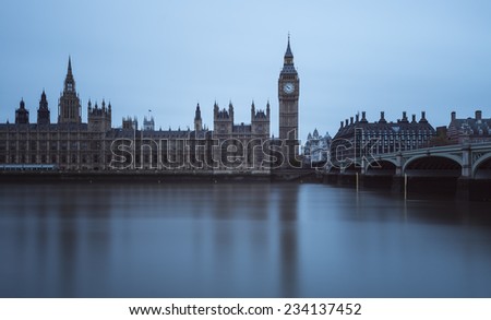 Big Ben and The Palace of Westminster,London, UK 