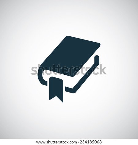 book bookmark icon on white background 