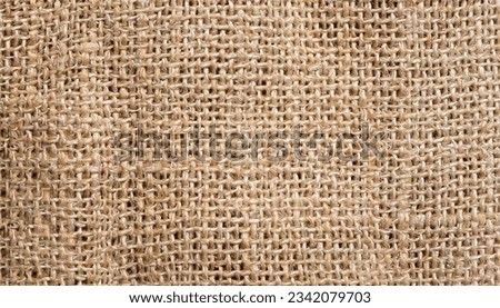 Beige linen fabric texture cloth, stitch seamless pattern closeup background, Tablecloth surface detail of natural cotton textile for fashion material in modern design