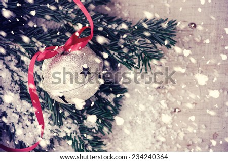 Jingle bell on Christmas tree 