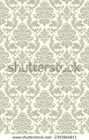 seamless all over print wallpaper ornament vintage ethnic floral leaf 