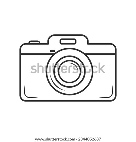 Camera Outline Vector, Photography outline, Camera Icon, Camera Vector, Photography Icon, World Photography, World Photography Day