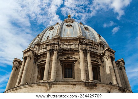 St. Peter's Basilica is a Late Renaissance church located within Vatican City.