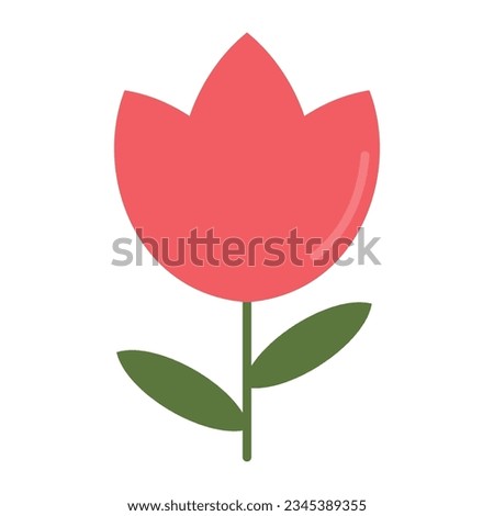 Flower icon vector,Flower Illustration Colorful Exotic Tropical