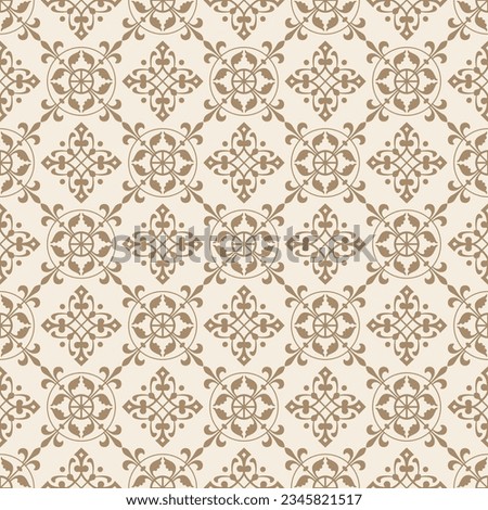 Geometric floral seamless patterns. dark gray and gold vector backgrounds. Damask vector ornaments