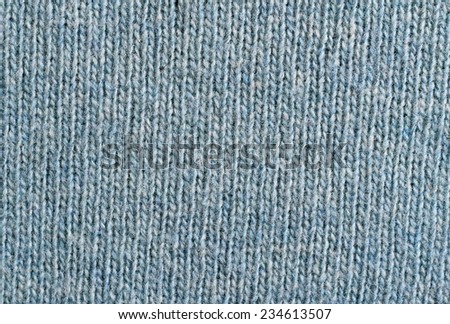 Blue knitting woolen texture for pattern and background