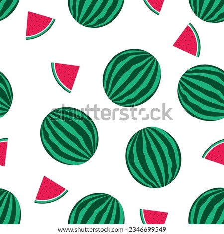 pattern seamless of watermelon sweet