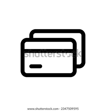 Simple Credit Card icon. The icon can be used for websites, print templates, presentation templates, illustrations, etc