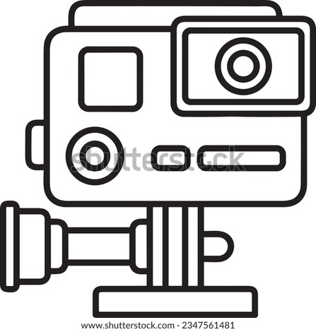camera photography icon symbol image vector. Illustration of multimedia photographic lens grapich design image. EPS 10