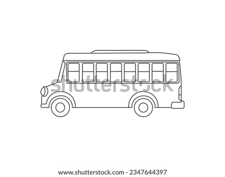 Bus vector icon make with vector