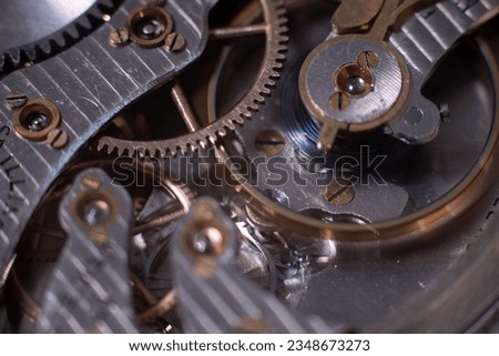 Antique Watch Gears Close Up