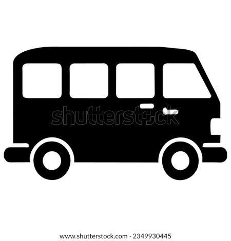 Cityscape in Motion: Side-View Urban Bus Pictogram