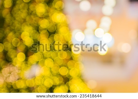 Bokeh light decoration for Christmas tree 