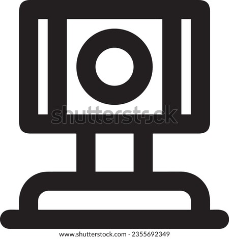camera photography icon symbol image vector. Illustration of multimedia photographic lens grapich design image.EPS 10