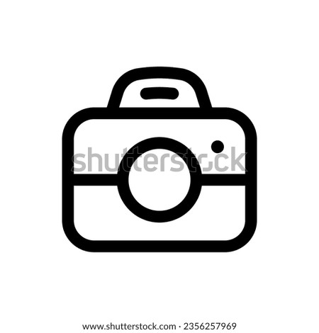 Camera icon in trendy flat style isolated on white background. Camera silhouette symbol for your website design, logo, app, UI. Vector illustration, EPS10.