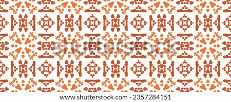 Watercolor Geometric Pattern. Red Artistic Artwork. Blocks Pattern. Orange Geo Tile. Decorative Optical Repeat. Ink Effect Paint Seamless. Red Swimwear Texture. Surface Pattern.