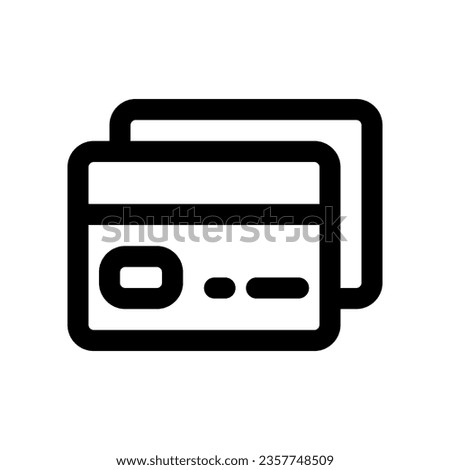credit card line icon. vector icon for your website, mobile, presentation, and logo design.
