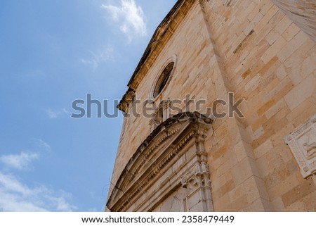 El Catllar, Tarragona, Spain;August 09,2023;castle of the villa, ancient possession of the counts of Santa Coloma.  The parochial church is dedicated to San Juan el Bautista