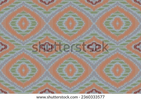 Ikat Fabric Paisley Embroidery Background. Ikat Design Geometric Ethnic Oriental Pattern Traditional. Ikat Aztec Style Abstract Design for Print Texture,fabric,saree,sari,carpet.