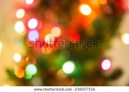 defocused christmas lights background