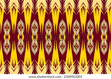 Ethnic abstract ikat art. Seamless pattern in tribal, folk embroidery, and Mexican style. 
Aztec brown geometric art ornament print.Design for carpet,clothing, wrapping,fabric,textile,Ikat
