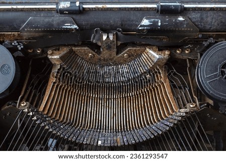 form of a manual typewriter