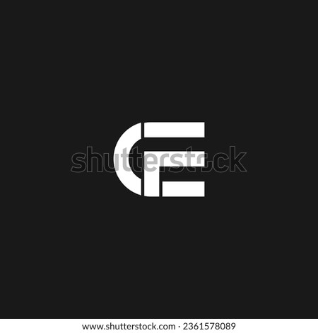 CF letter design on luxury background, Initial lowercase letter logo cf, fc, f inside c, monogram rounded shape,
CF logo, initial letter CF graphic logo template,
