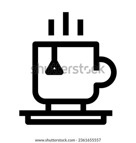 tea hot icon, illustration design template